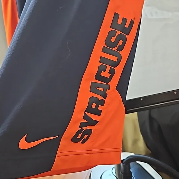 NIKE DRIX - FIT SYRACUSE NAVY/ORANGE NCAA BASKETBALL SHORT ADULT MEN'S SIZE S - Picture 3 of 7